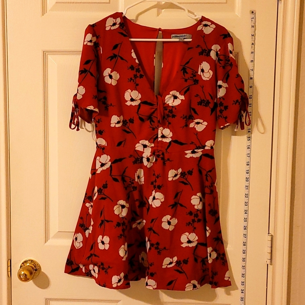 Red Floral Dress